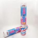 Gender Reveal Confetti Powder CaBoy Blue and Girl Pink Gender Reveal Poppers - He or She Baby Shower Baby Party Decorations